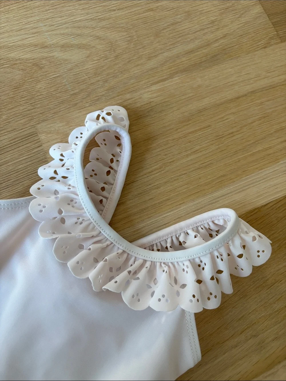 Lili Gaufrette Pale Pink One-Piece Swimsuit Size 1 Year